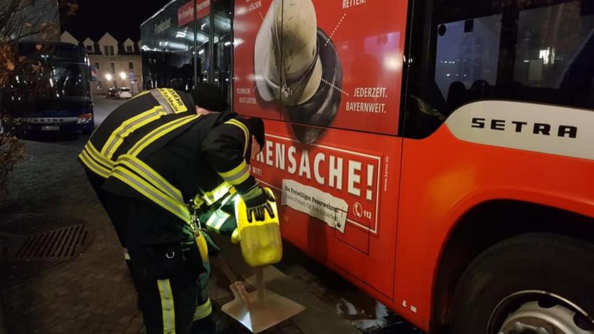 Kilometerlange Ölspur in Forchheim: Langer Einsatz für die Feuerwehr