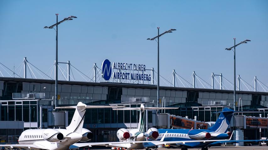 Flugzeuge am Boden: So leer ist der Nürnberger Flughafen in der Corona-Krise