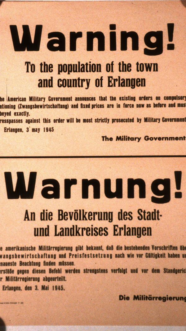 Informationen der Militärregierung.