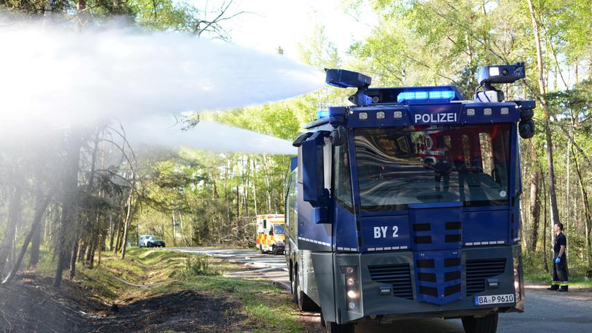 Nahe Munitionsgelände: Waldbrand am Nürnberger Stadtrand
