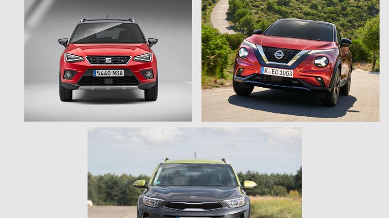 Kia Stonic, Nissan Juke, Seat Arona: Crossover-Trio im Vergleich