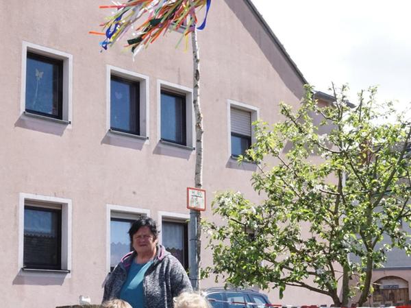 Diebe klauten den fürstlichen Maibaum in Oettingen