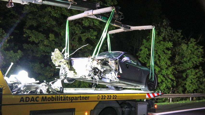100.000 Euro Schaden: Porschefahrer geriet auf A73 ins Schleudern