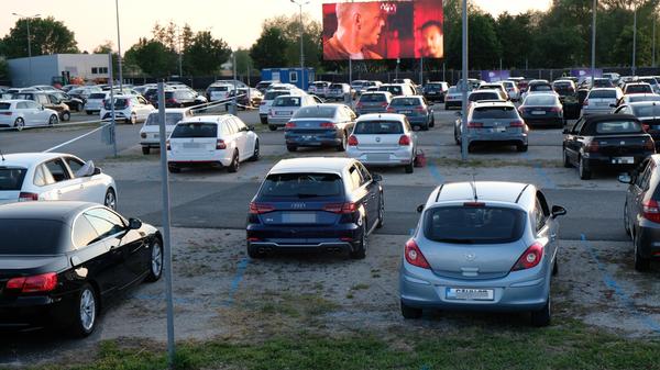 Autokino am Nürnberger Flughafen