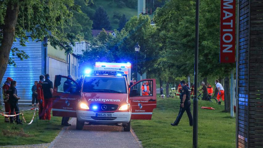  Wasserrettungseinsatz in Eltmann: Frau verstirbt bei Badeunfall