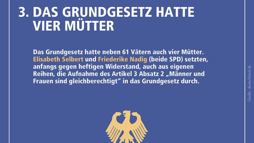 Tag des Grundgesetzes: 10 Fakten über das wichtigste Buch Deutschlands