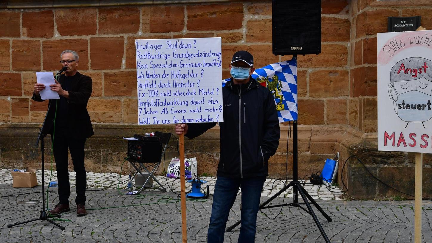 Auch in Nürnberg gab es Demonstrationen gegen die Corona-Beschränkungen. 
