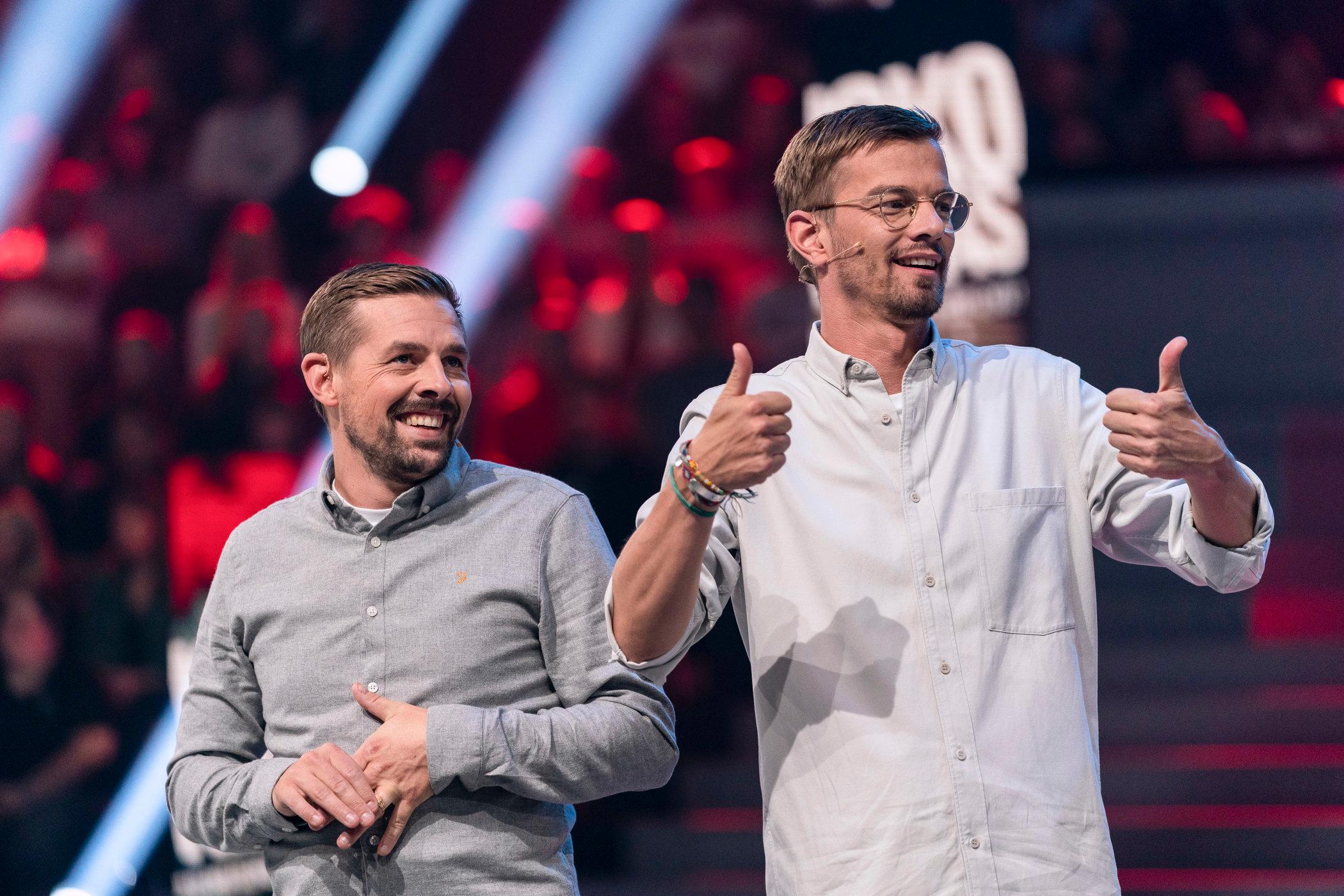 Klaas (li.) und Joko (re.) gewinnen gegen ProSieben.