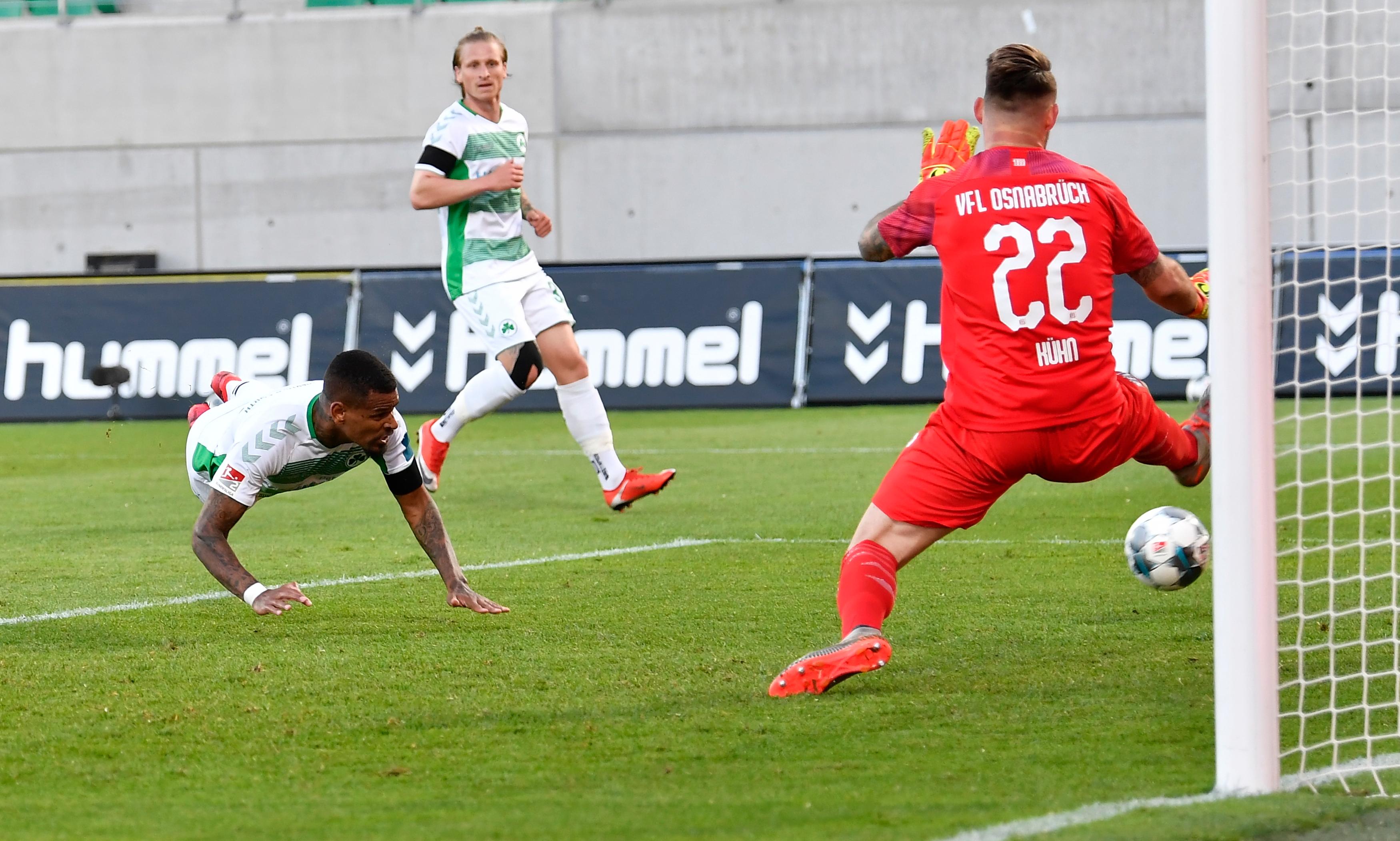 "Keita hat schon was bewegt, als er reinkam, das hat mich sehr gefreut. Er wirkte auch sehr frisch und ist ganz klar eine Option", sagt Kleeblatt-Coach Stefan Leitl vor dem Ausflug an Böllenfalltor über Fürth-Angreifer Keita-Ruel.