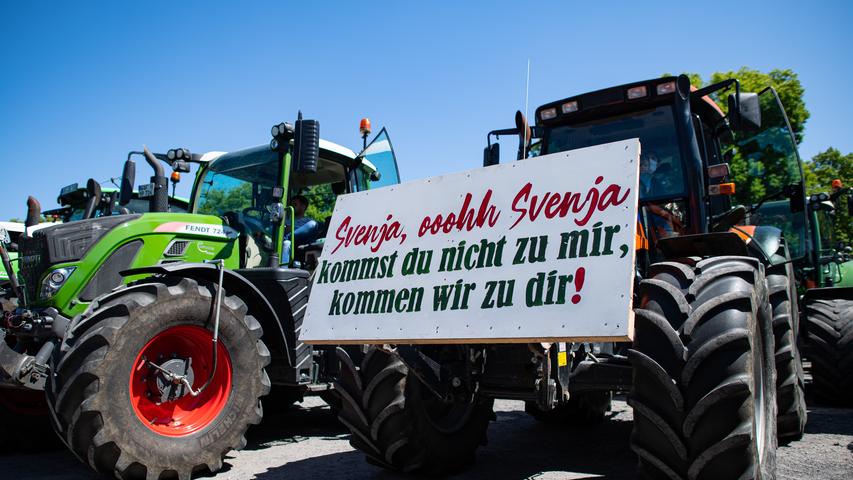 Auch in Münster trieb der Unmut die Bauern auf die Straße...