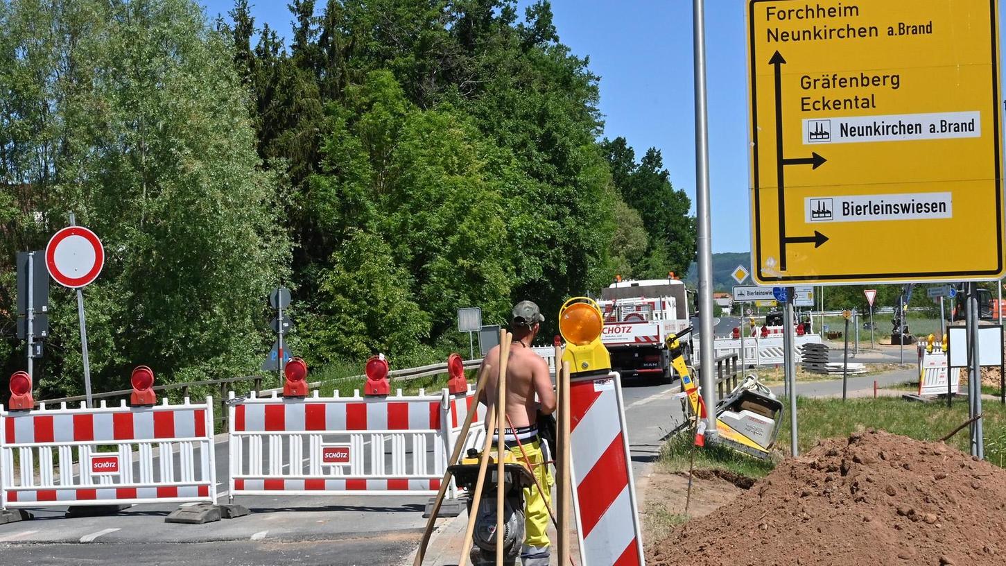 Staatsstraße am Ortsausgang von Dormitz komplett gesperrt