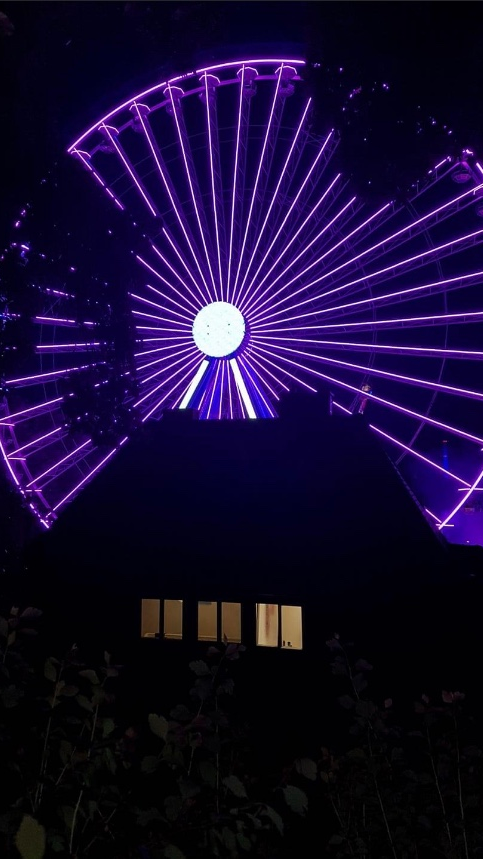 Auch Andrea Körber hat das Riesenrad gut getroffen, aus einer ganz anderen Perspektive. Die Userinnen und User wählten sie auf Platz 16.