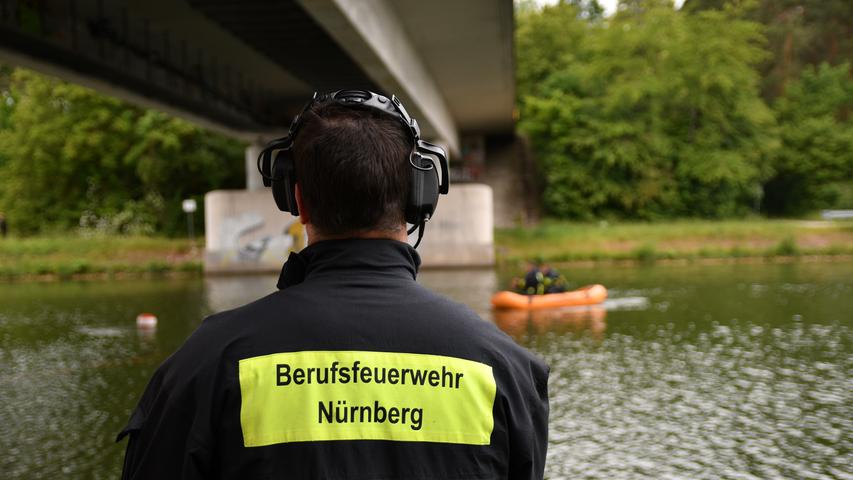 Schiffsunfall am Main-Donau-Kanal in Nürnberg