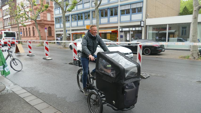 Greenpeace und der ADFC protestierten für mehr Radwege in Bamberg.