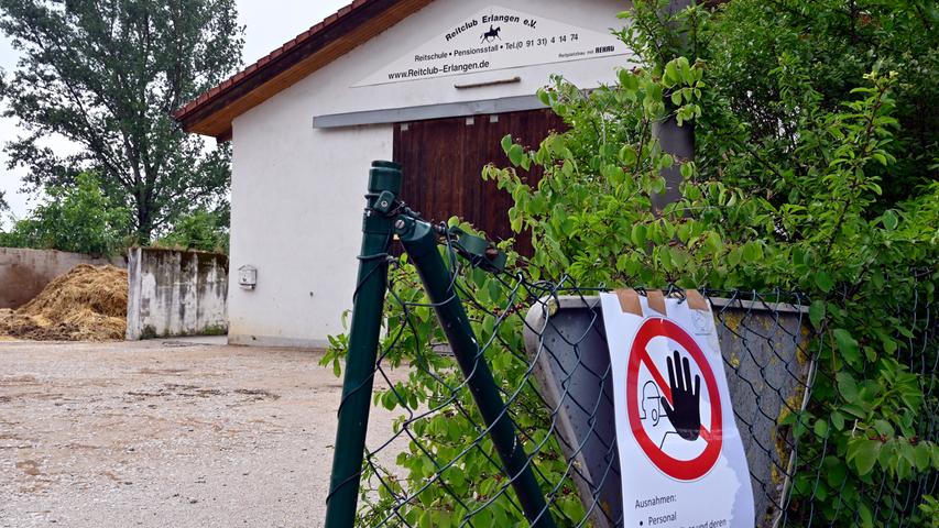 Corona-Shutdown, Tag 89: Reitsport ist zwar wieder erlaubt, aber auch der Reitclub Erlangen in Kosbach hat strenge Verhaltensvorschriften.