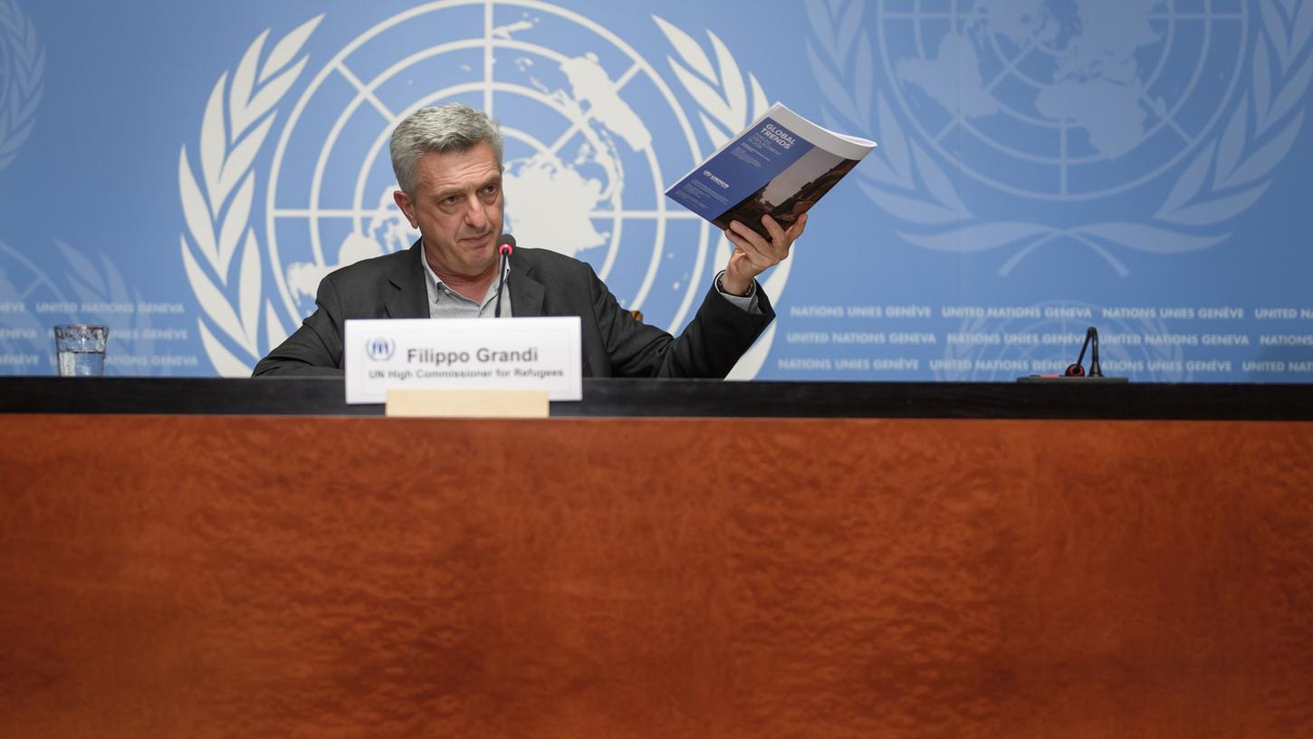 Konflikte würden immer seltener gelöst, sagte der Chef des UN-Flüchtlingshilfswerks (UNHCR), Filippo Grandi, in Genf.