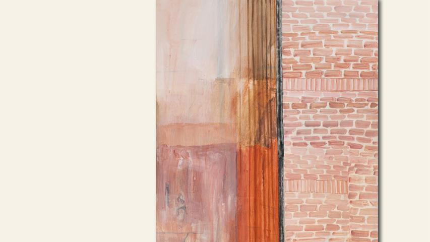 geb. 1978 in Ansbach lebt in Nürnberg Wall Complexion (2017) 220 x 170 cm Acryl-Leimfarbe auf Leinwand