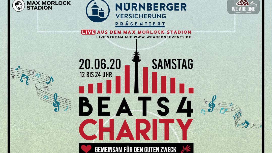 "Beats 4 Charity": Von 12 bis 24 Uhr wird heute im Max-Morlock-Stadion für den guten Zweck aufgelegt.