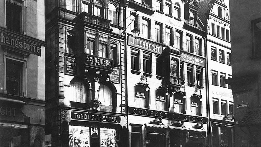 Anderer Name, etwas andere Adresse: Der Admiral Filmpalast öffnete im Jahre 1908 als eines der ersten Kinos in Nürnberg seine Tore und legte mit den Grundstein für die lange Kino-Tradition der Stadt - damals noch als "Tonbild-Theater" in der Königstraße 11. Später wurde das Kino "Lorenzer Lichtspiele" genannt - oder kurz: "LoLi".
