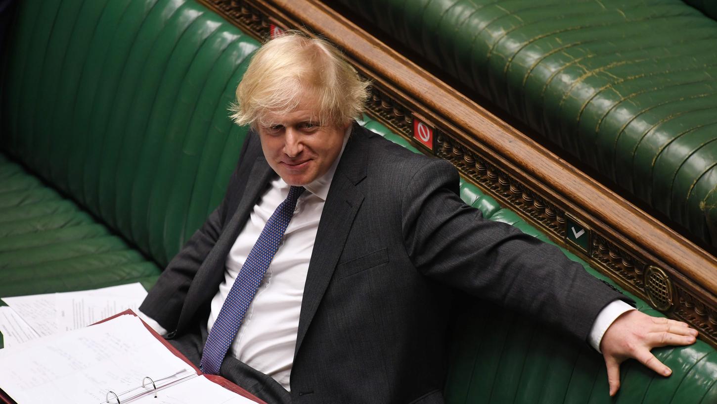 Bloßgestellt: der britische Premierminister Boris Johnson.