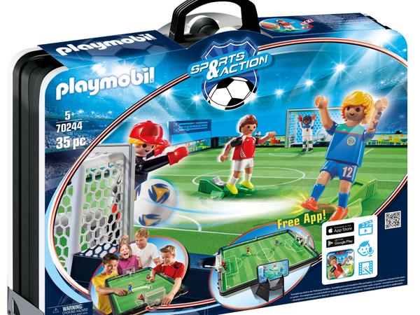 Die Fußball-Spielwelt von Playmobil ist sogar schon seit März auf dem Markt.