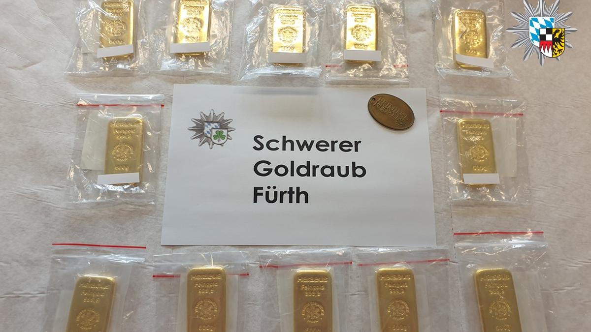 Goldraub in Fürth: Suche nach Verdächtigem läuft noch