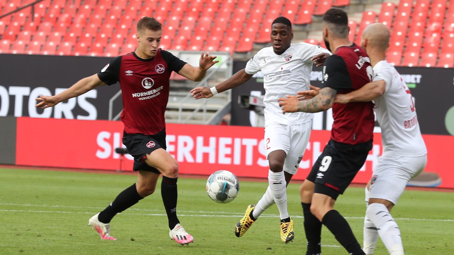 Wichtig für den FCN: Fabian Nürnberg traf in der Relegation gegen Ingolstadt - und das sogar zweimal. 
