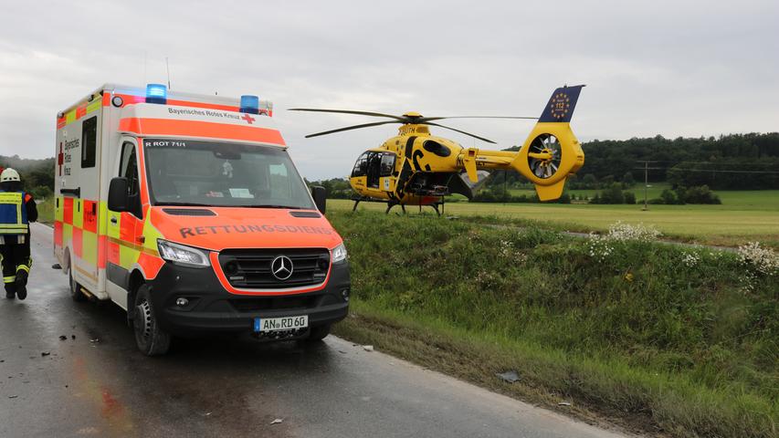 Unfall nahe Wörnitz: Frau nach Frontalkollision schwer verletzt