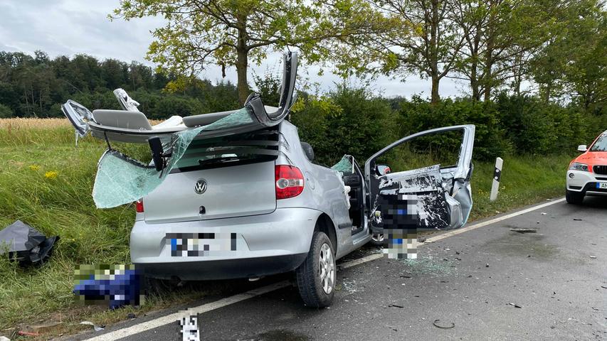 Unfall nahe Wörnitz: Frau nach Frontalkollision schwer verletzt