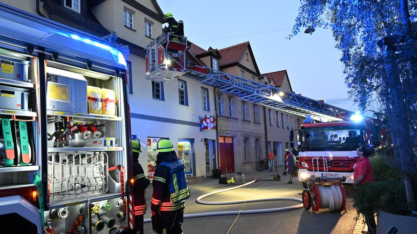 Rauch im Laden: Feuer brach in Erlanger Innenstadt aus