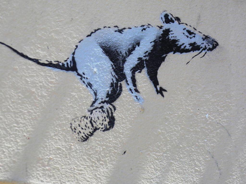 Neuer Banksy In London Verkehrsbehorde Entfernt Ratten Graffiti Kultur Nordbayern De