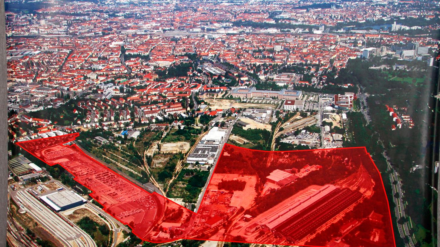 Die Universität soll am neuen Standort auf dem Areal an der Brunecker Straße im Nürnberger Süden entstehen.