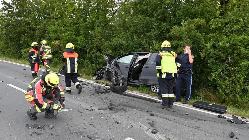 Schwerer Verkehrsunfall zwischen Marloffstein und Adlitz