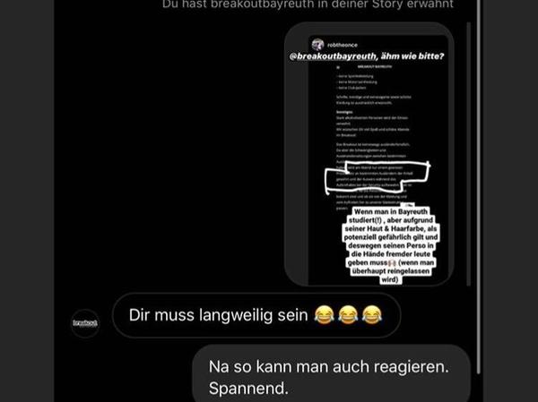 Auf die Rassismus-Vorwürfe antworteten die Betreiber der Instagram-Seite des "Breakouts" mit Spott.