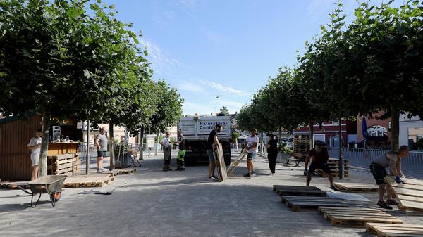 Stadtstrand am Marktplatz Forchheim