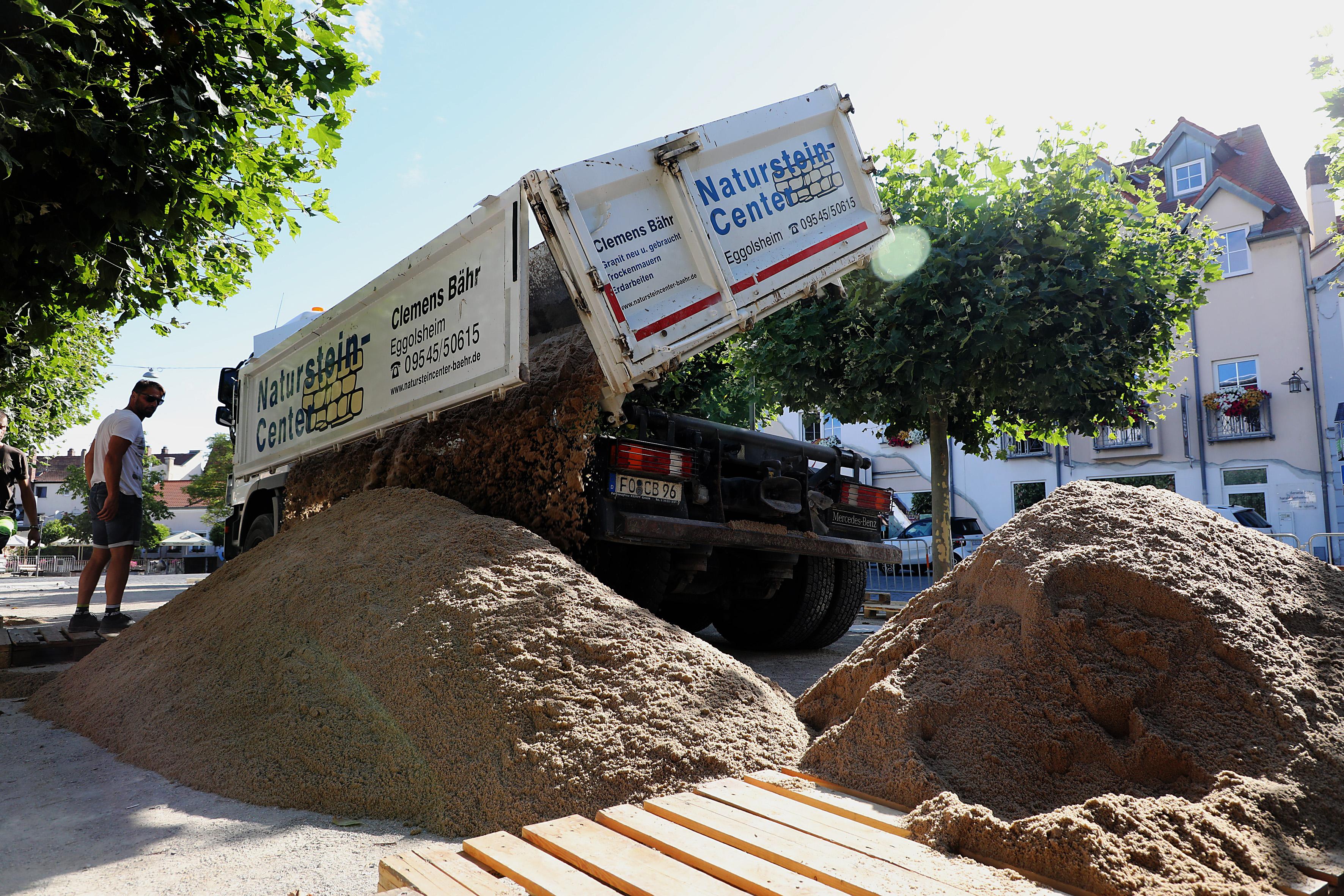 Stadtstrand am Marktplatz Forchheim