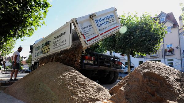 Stadtstrand am Marktplatz Forchheim