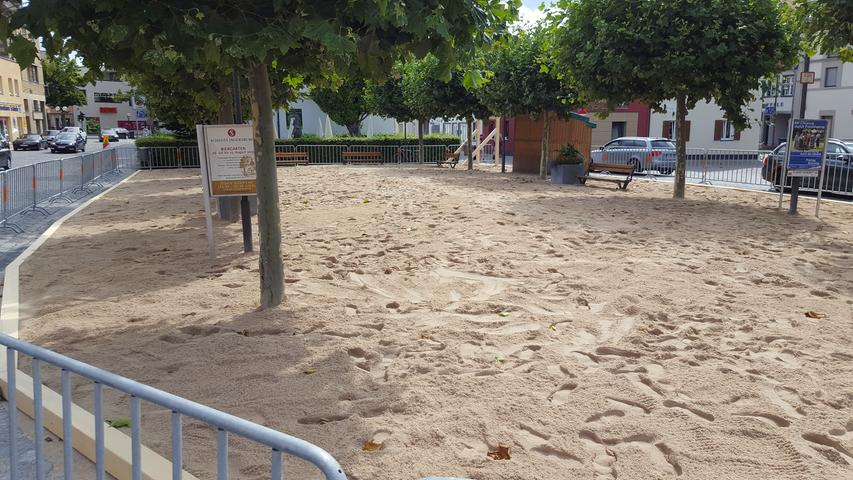Wie Sand am Marktplatz: Der Forchheimer Stadtstrand wächst