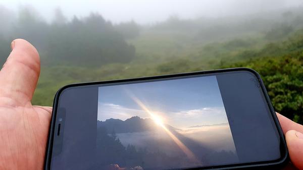 Das wäre der Blick gewesen, hätte sich der Nebel rechtzeitig verzogen.