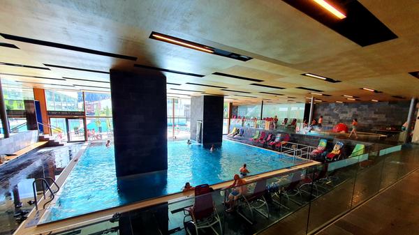 Am Nachmittag kündigt sich Regen an - ideal für ein paar Stunden im Freizeitbad WellCom, für Gäste ist der Eintritt mindestens einmal kostenlos.