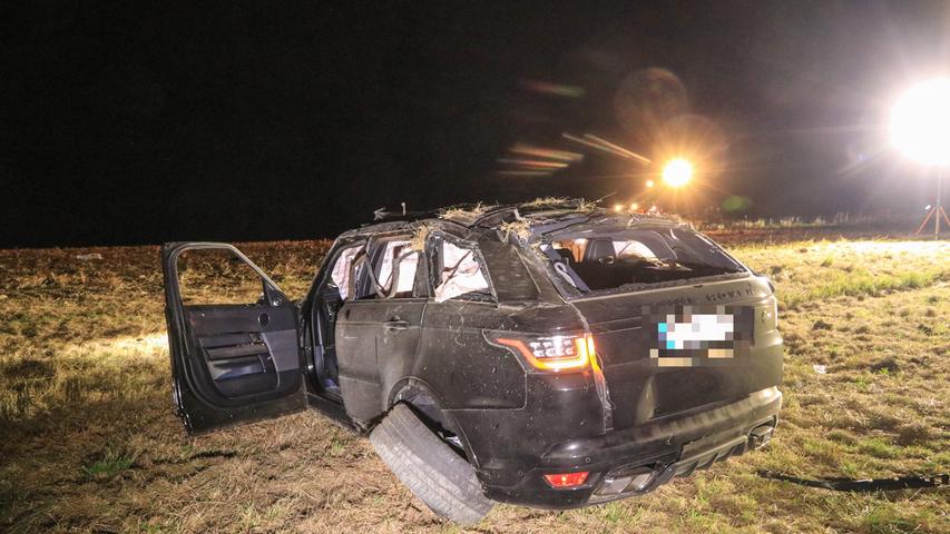 Range Rover überschlägt sich im Kreis Bamberg: 61-Jähriger stirbt