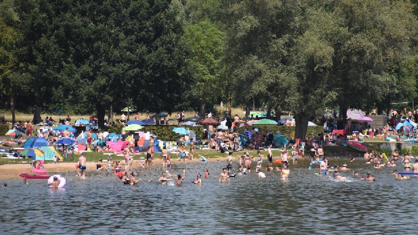 Hitze-Wochenende: So voll war es am Rothsee