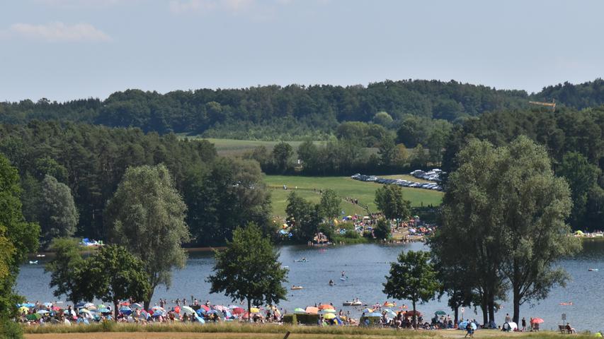 Hitze-Wochenende: So voll war es am Rothsee