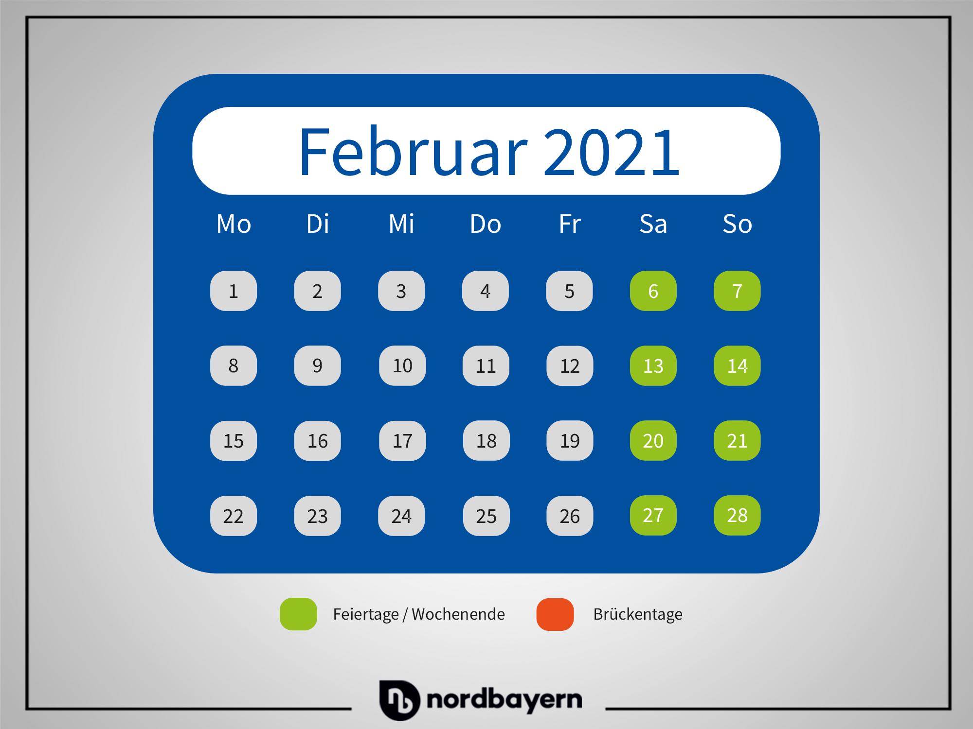 Im Februar bieten sich leider keine Brückentage an. Am 15. Februar ist aber Rosenmontag - für echte Faschingsfans ist um diese Zeit jeder Urlaubstag Gold wert! 