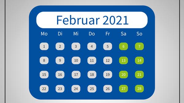Im Februar bieten sich leider keine Brückentage an. Am 15. Februar ist aber Rosenmontag - für echte Faschingsfans ist um diese Zeit jeder Urlaubstag Gold wert!