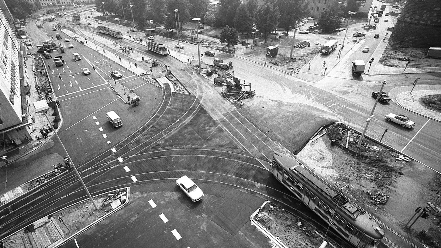 9. August 1970: Freie Fahrt am Rathenauplatz