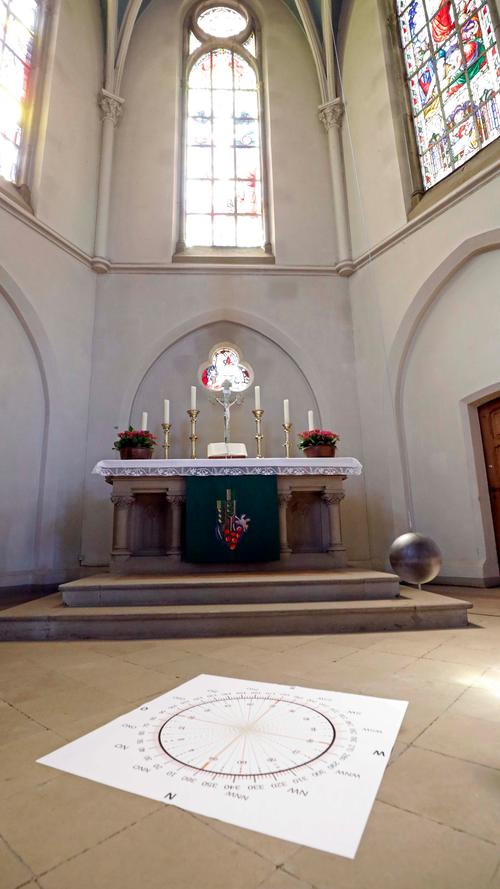 Forchheim: Foucaultsches Pendel in der Kirche St. Johannis