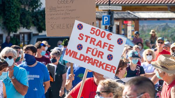 Demonstration für eine Verkehrswende im Oberland