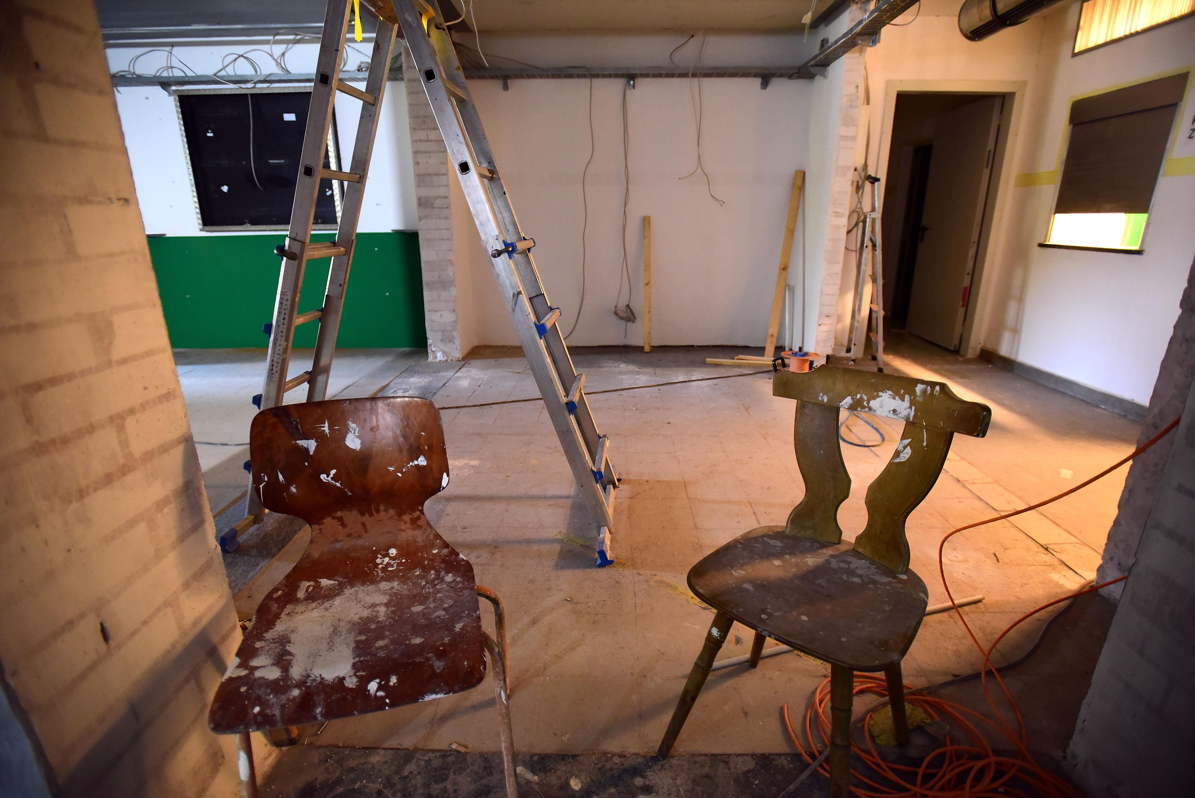 In etwa acht Wochen soll der neue Treffpunkt für die Fanszene der SpVgg eingeweiht werden.