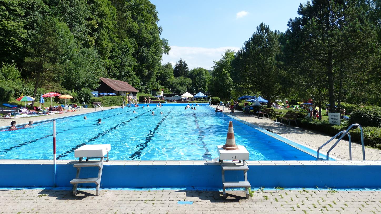 Wird saniert: Das Freibad in Egloffstein.